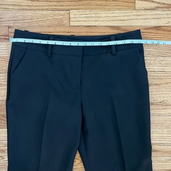 Trina Turk Black Wide Leg Trousers Pants Minimalist 8 Capsule Wardrobe - Picture 12 of 15